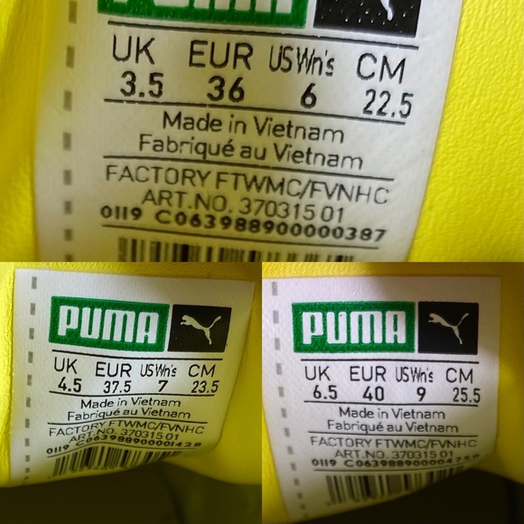 NEW Puma California Big Logo Mint Green Sneakers - Picture 8 of 8